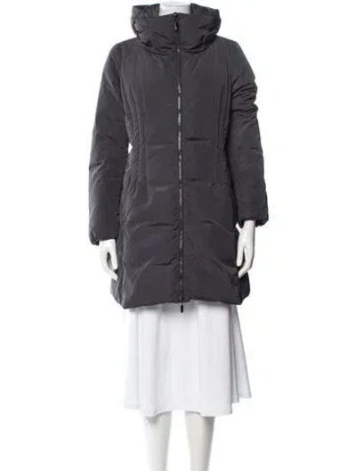 Pre-owned Moncler Down Down Coat In Gray