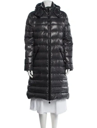 Pre-owned Moncler Down Down Coat In Gray