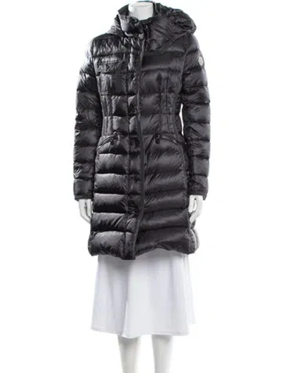 Pre-owned Moncler Down Down Coat In Gray