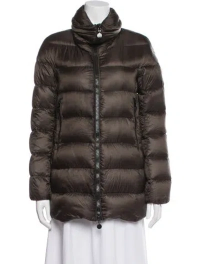 Pre-owned Moncler Down Down Coat In Gray