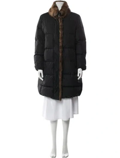 Pre-owned Moncler Down Down Coat In Gray