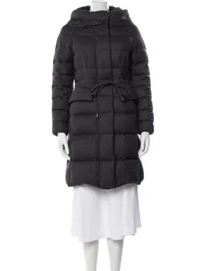 Pre-owned Moncler Down Down Coat In Grey