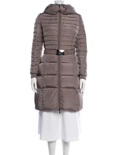 Pre-owned Moncler Down Down Coat In Grey