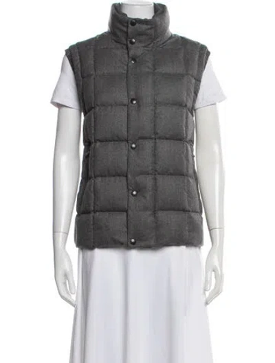 Pre-owned Moncler Down Down Coat In Grey