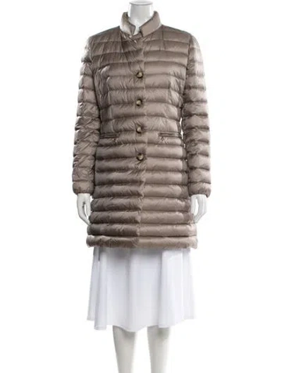 Pre-owned Moncler Down Down Coat In Neutral