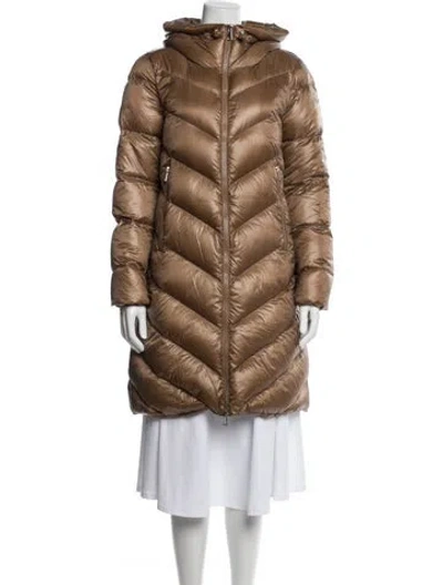 Pre-owned Moncler Down Down Coat In Neutral