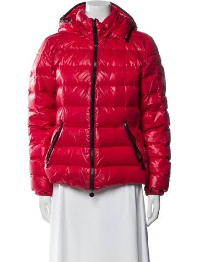 Pre-owned Moncler Down Down Coat In Red