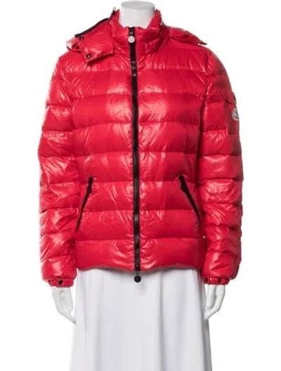 Pre-owned Moncler Down Down Coat In Red