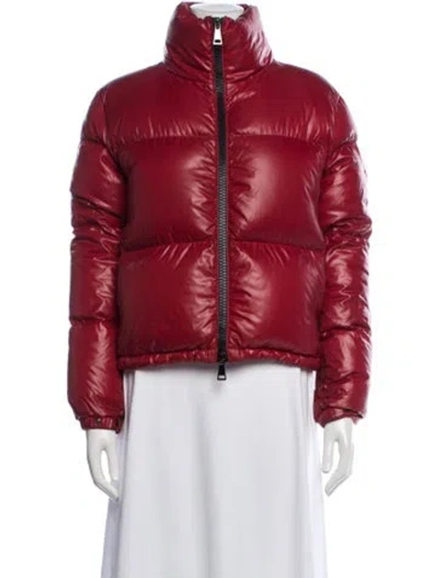 Pre-owned Moncler Down Down Coat In Red