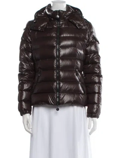 Pre-owned Moncler Down Down Jacket In Brown