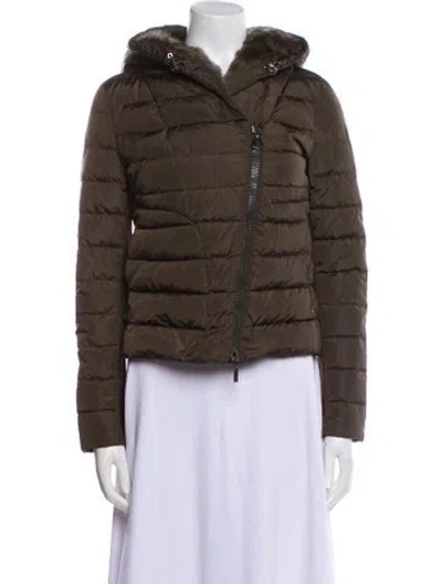 Pre-owned Moncler Down Down Jacket In Brown