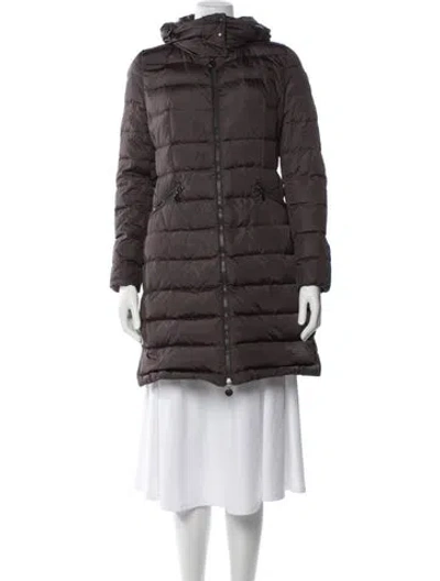 Pre-owned Moncler Down Down Jacket In Brown