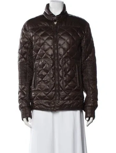 Pre-owned Moncler Down Down Jacket In Brown