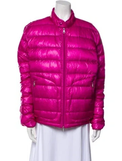 Pre-owned Moncler Down Down Jacket In Burgundy