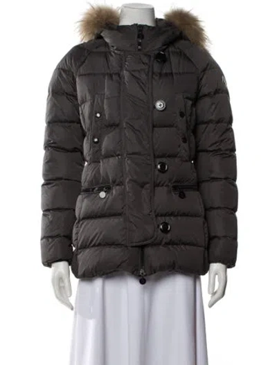 Pre-owned Moncler Down Down Jacket In Gray