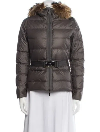 Pre-owned Moncler Down Down Jacket In Gray