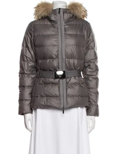 Pre-owned Moncler Down Down Jacket In Gray