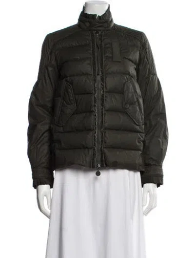 Pre-owned Moncler Down Down Jacket In Green