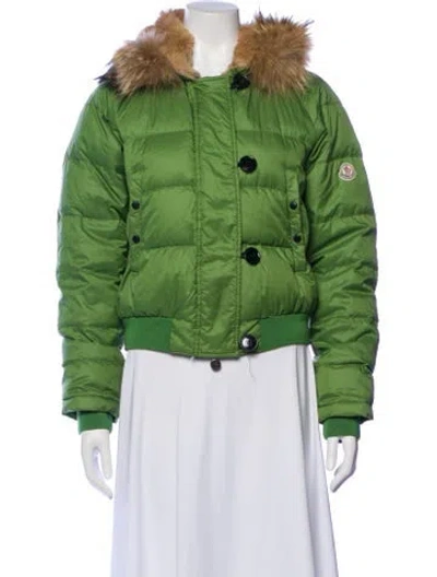 Pre-owned Moncler Down Down Jacket In Green