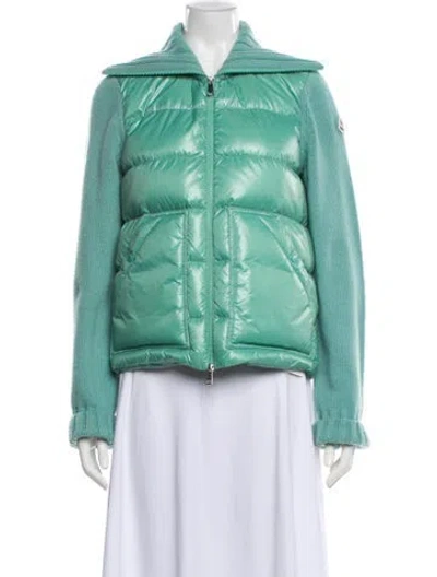 Pre-owned Moncler Down Down Jacket In Green