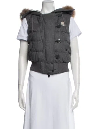 Pre-owned Moncler Down Down Jacket In Grey