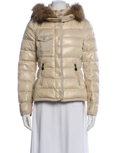 Pre-owned Moncler Down Down Jacket In Neutral