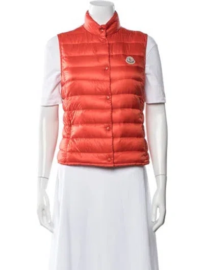 Pre-owned Moncler Down Down Jacket In Orange