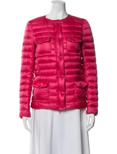 Pre-owned Moncler Down Down Jacket In Pink