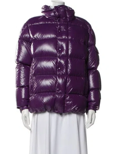 Pre-owned Moncler Down Down Jacket In Purple