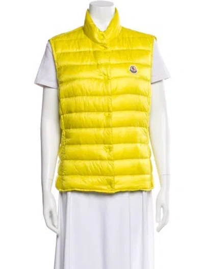 Pre-owned Moncler Down Down Jacket In Yellow