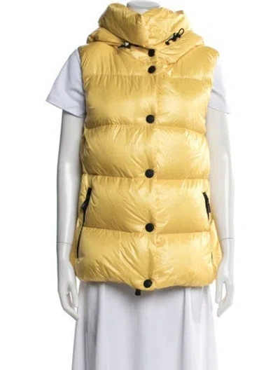Pre-owned Moncler Down Down Jacket In Yellow