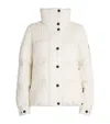 Moncler Anglin Padded Jacket With Logo-patch In White