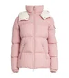 Moncler Fourmines Tech Down Jacket In Pink