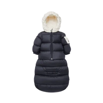 Moncler Down-filled Hooded Baby Nest Blue