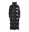 Moncler Down Parnaiba Longline Coat In Black