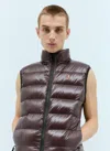 Moncler Polyester Vest In Burgundy