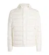 Moncler Galion Quilted Shell Jacket In White