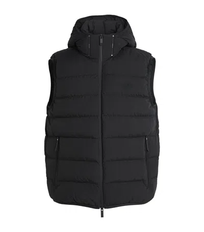 Moncler Down Hooded Arinella Gilet In Black
