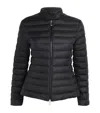 Moncler Womens Black Igelle Flared Shell-down Jacket Xl In Black