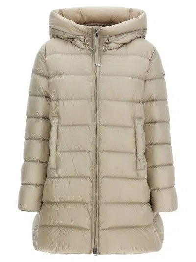 Moncler Down Jacket In Beige