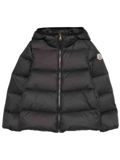 Moncler Kids' Down Jacket "beulah" With Hood In Black