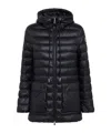 Moncler Down Hooded Jasmin Puffer Jacket In Blue