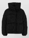 Moncler Black Boucle Loop Sittelles Mini Down Jacket In Multi