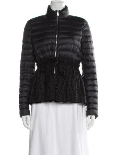 Pre-owned Moncler Down Jacket In Black/blue