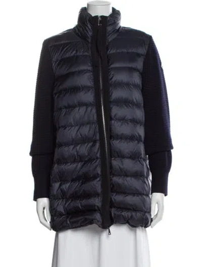 Pre-owned Moncler Down Jacket In Blue
