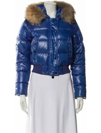 Pre-owned Moncler Down Jacket In Blue