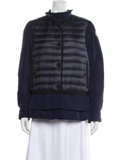 Pre-owned Moncler Down Jacket In Blue