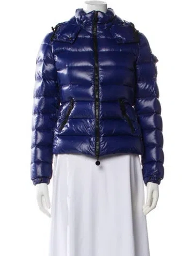 Pre-owned Moncler Down Jacket In Blue