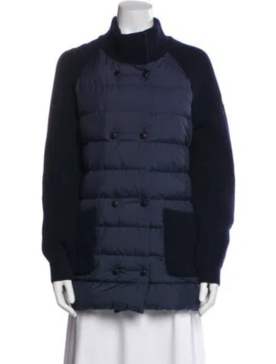 Pre-owned Moncler Down Jacket In Blue