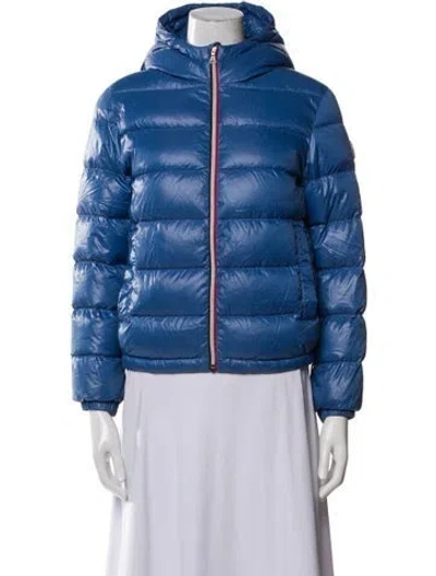 Pre-owned Moncler Down Jacket In Blue